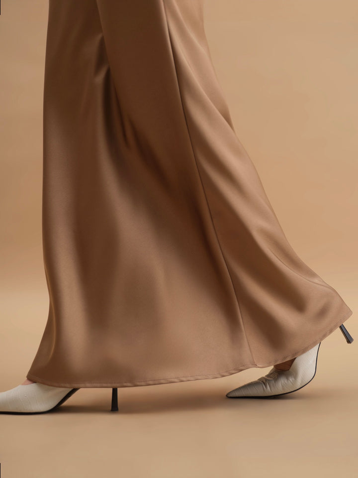 Catherine Thick Viscose Skirt (beige)