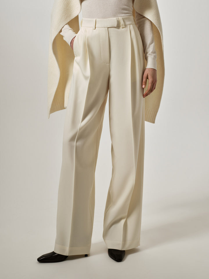 Lancashire 100% Wool Pants (milky)