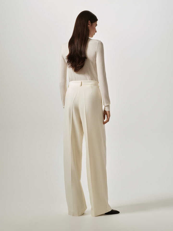 Lancashire 100% Wool Pants (milky)