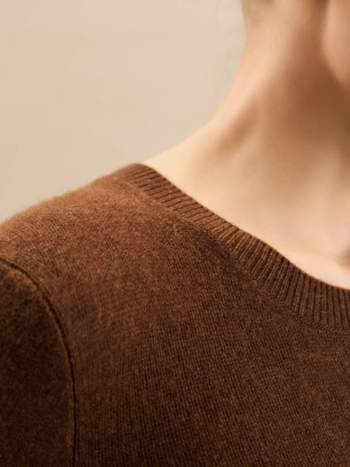Haze 100% cashmere sweater (chocolate)