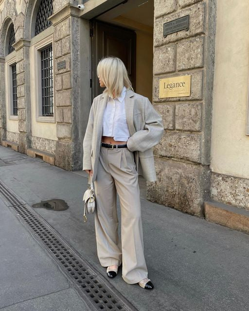Dandy wool pants (Beige)