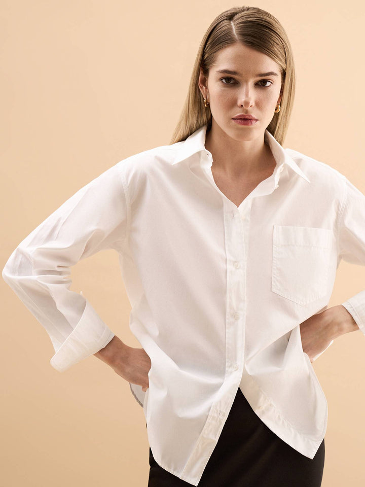 women - cotton - shirt - white