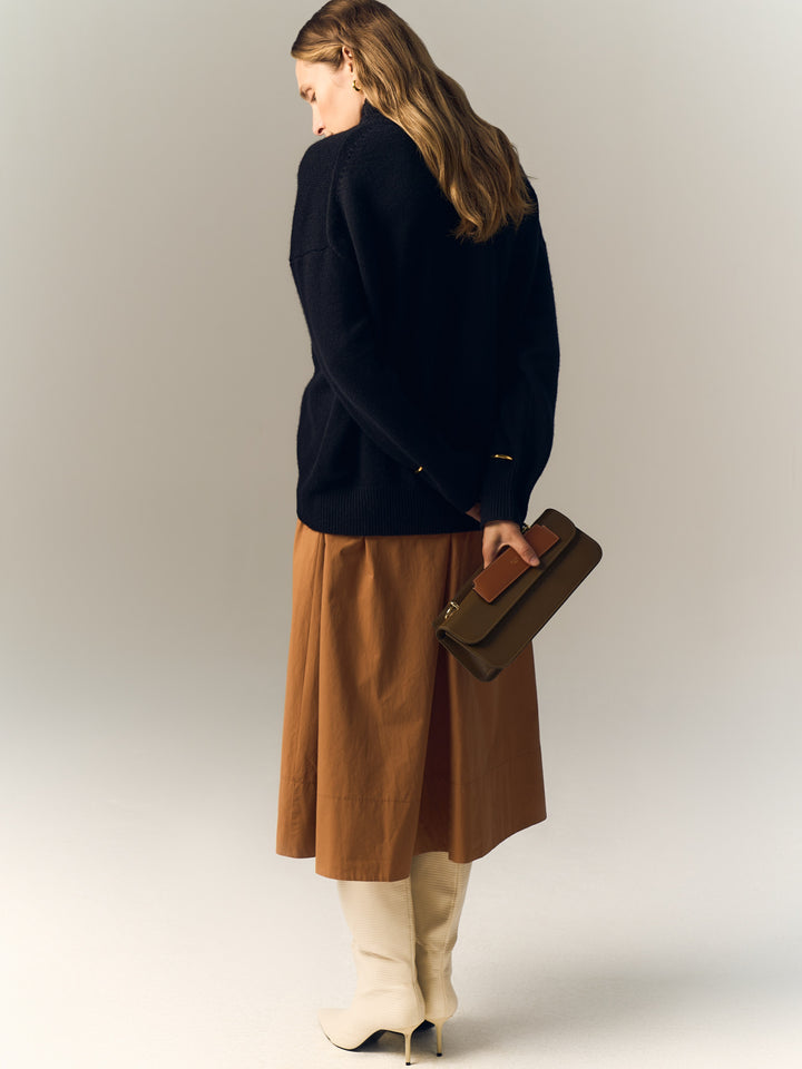 Jordan cotton skirt (terracotta)