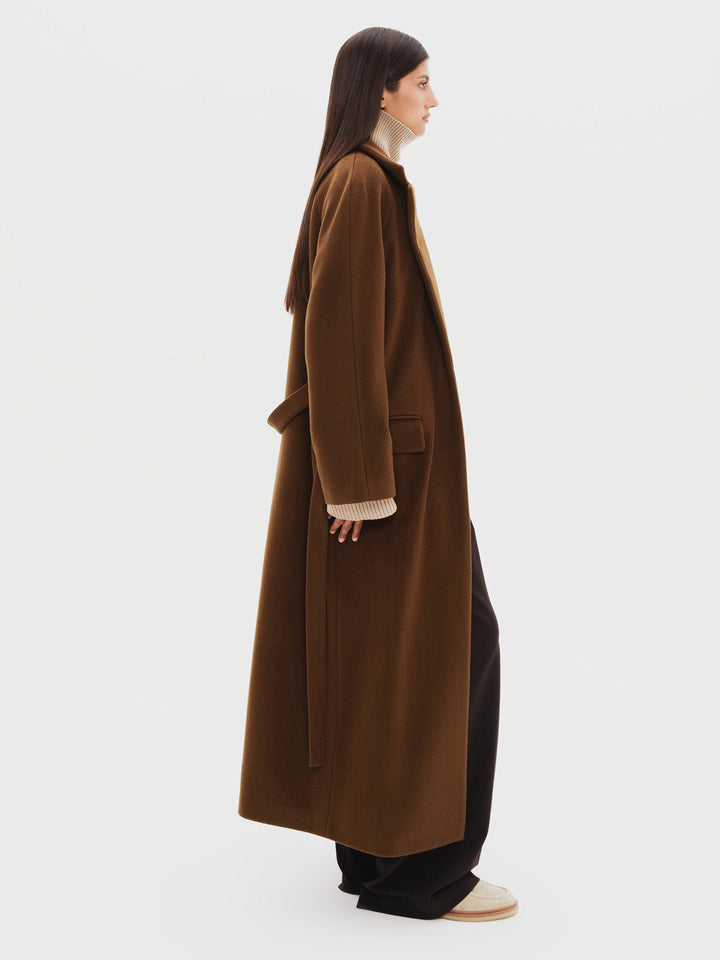 Silvia wool coat (brown)