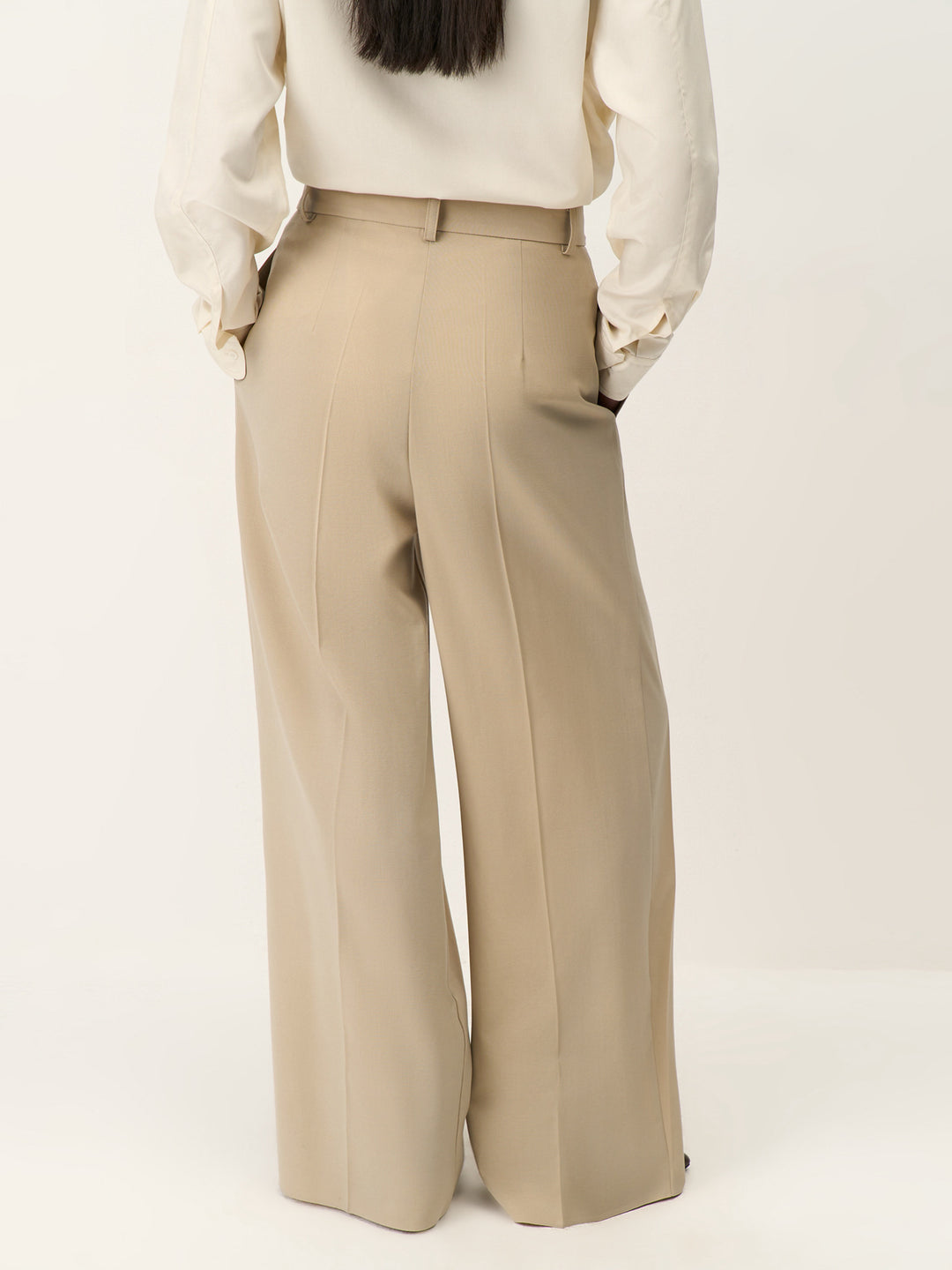 Catwalk wool pants (beige)