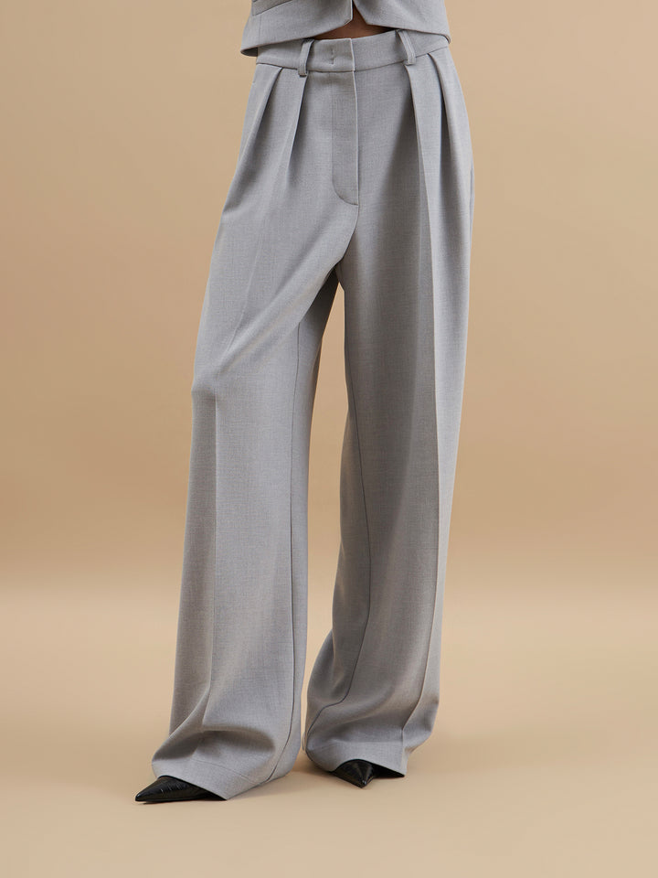 Rivers silk pants (grey)