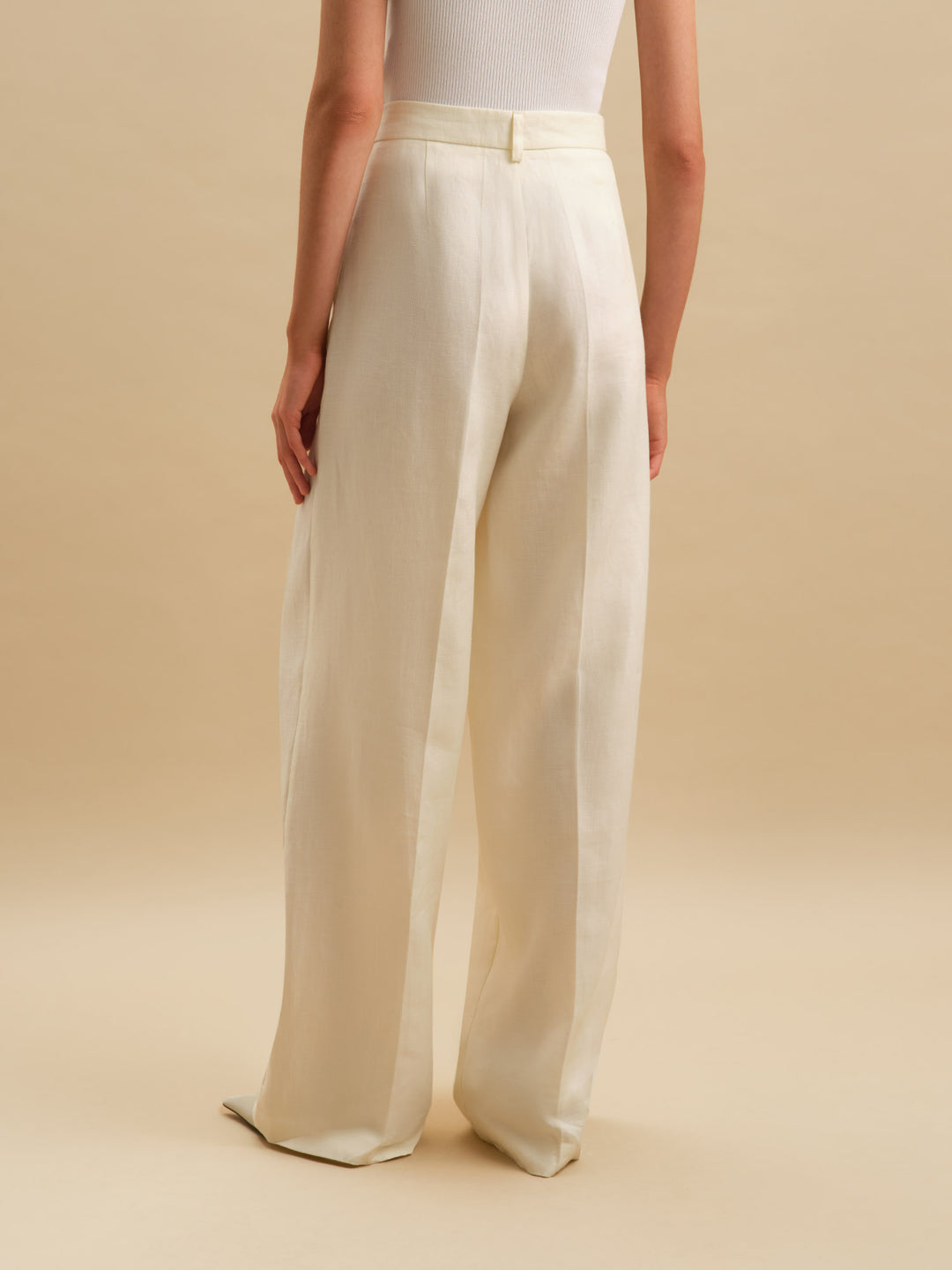 Como linen pants (milk)