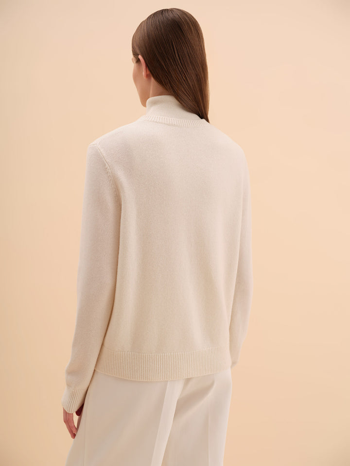 Caldo Cashmere and Wool Cardigan (milk)