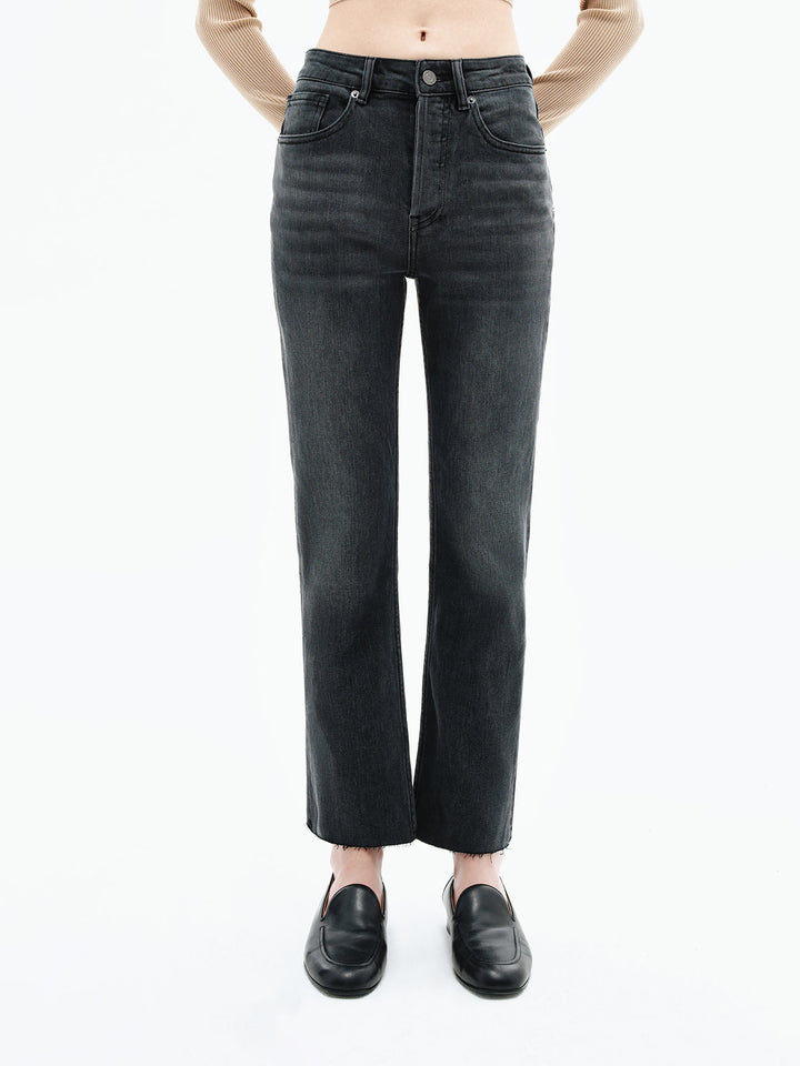 Emma cropped jeans (dark grey)