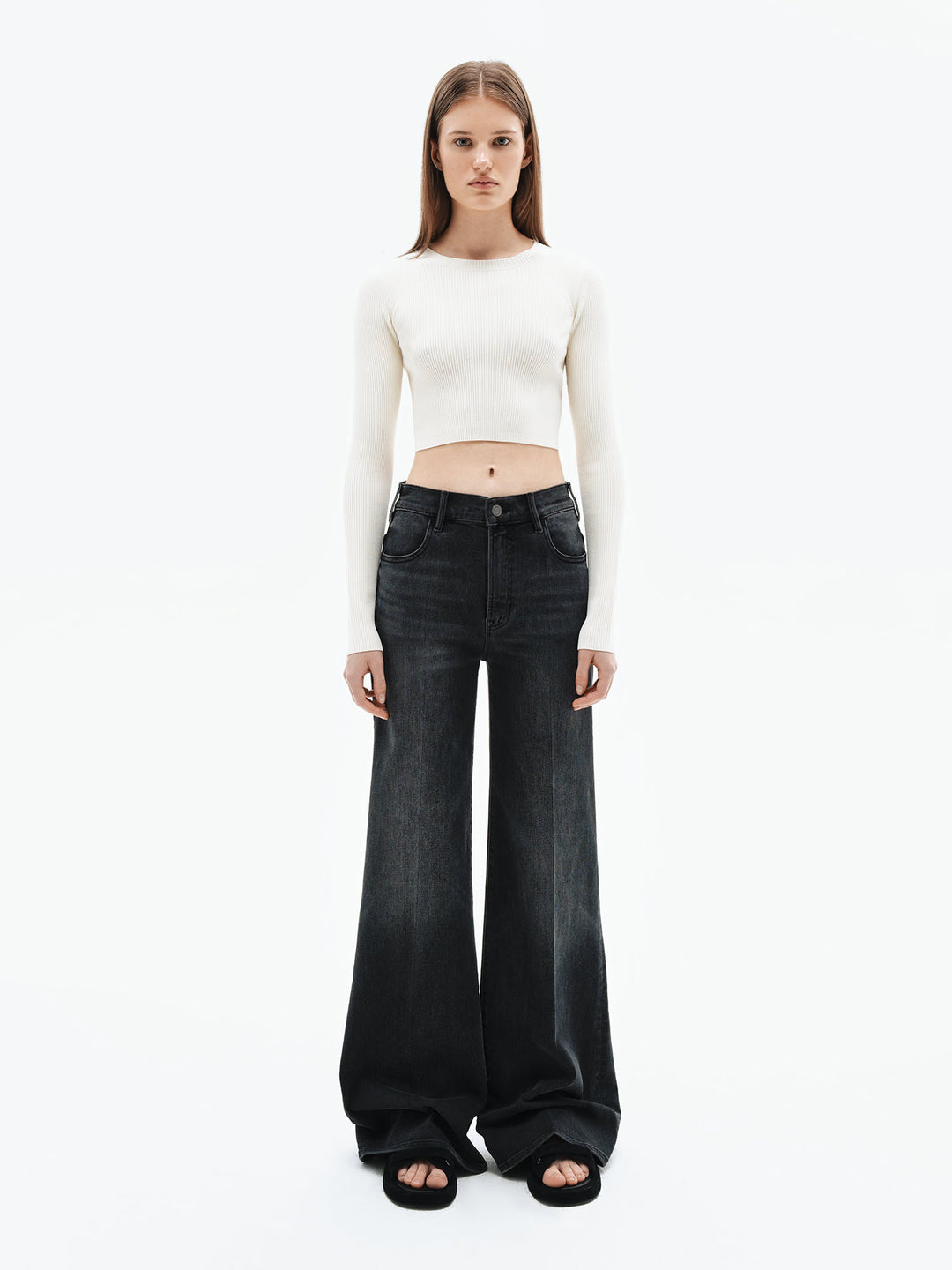 Women - Flared - Jeans - Grey