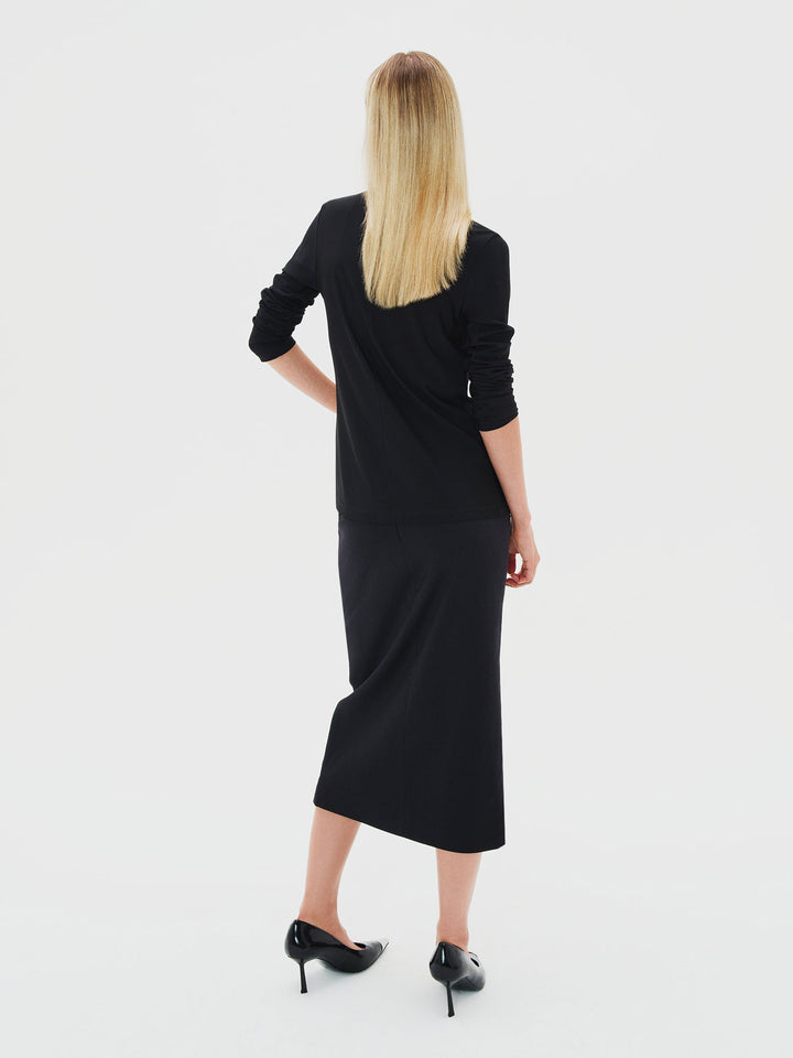 Karla wool blend skirt (black)