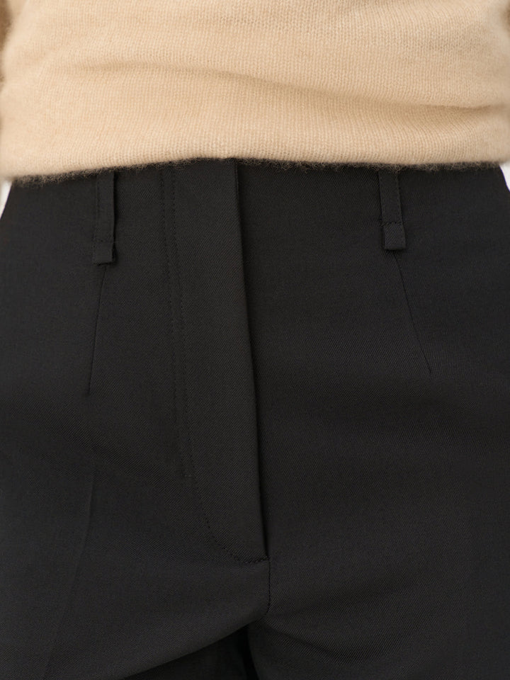 Ann cropped wool pants (black)