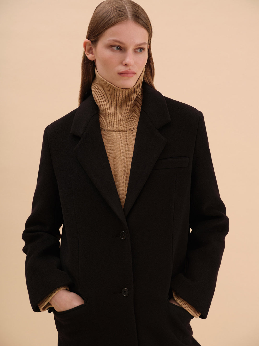 Richard Wool Coat (Black)