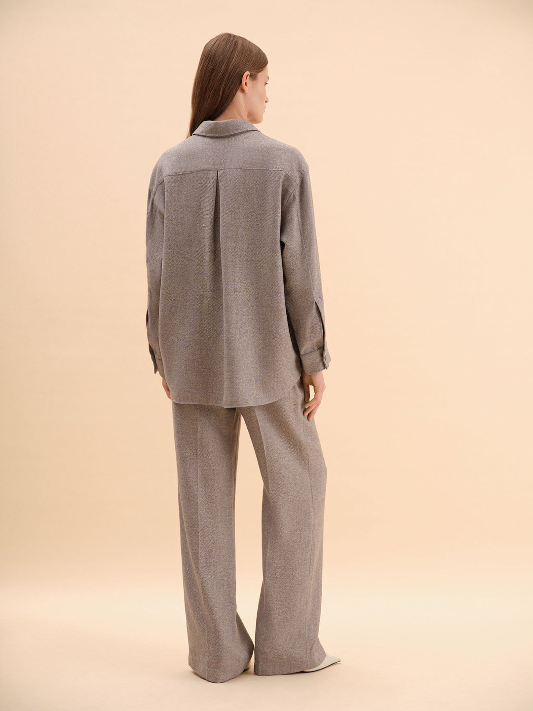 Le Temps Italian Cashmere and Silk Trousers (Grey)