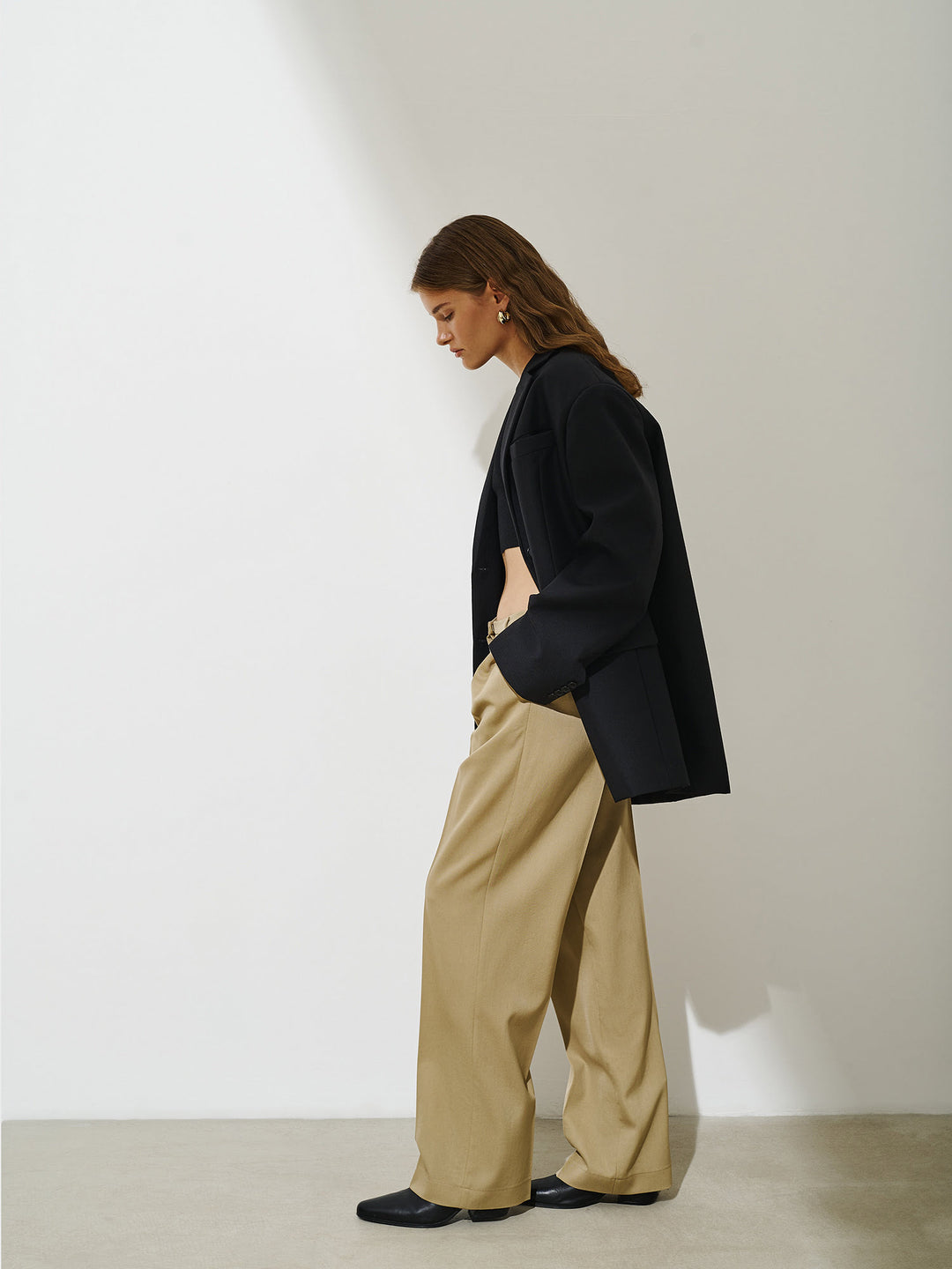Parker wool pants (beige)