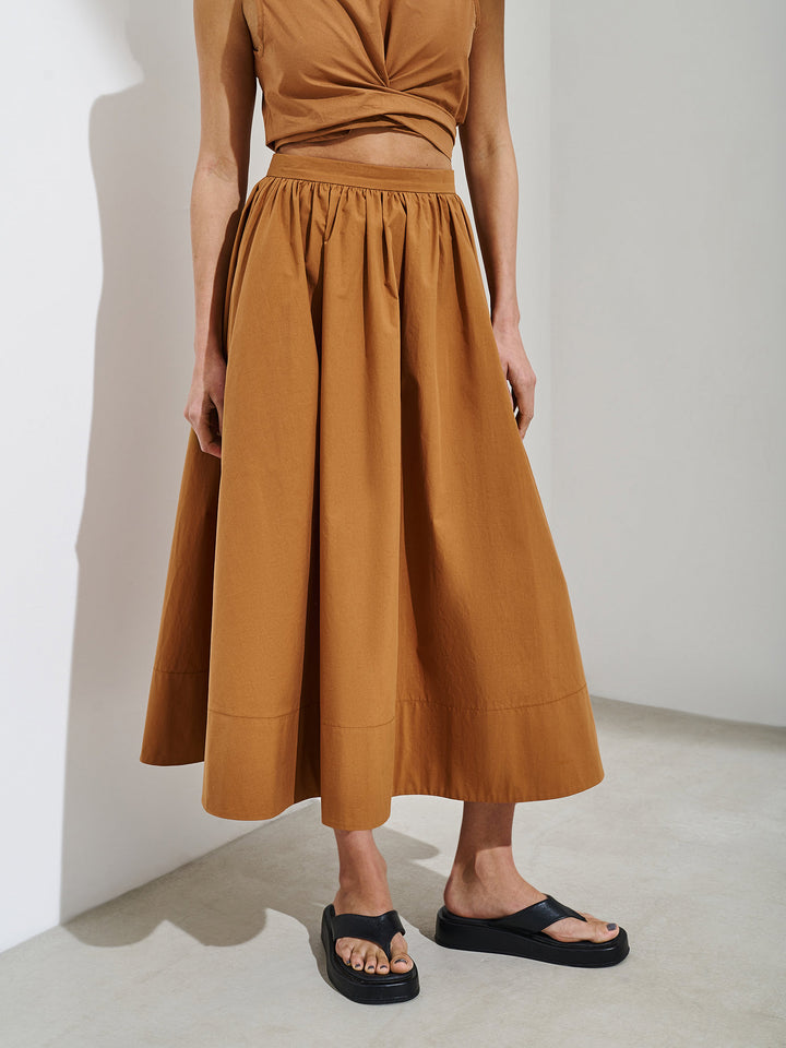 Jordan cotton skirt (terracotta)
