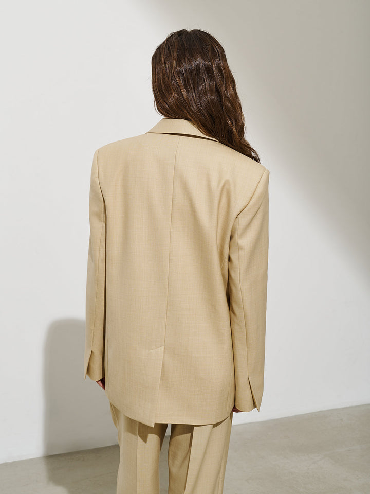 Roberts wool blazer (beige)