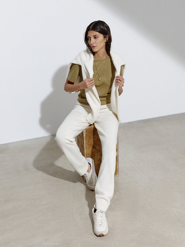 Monterey cashmere blend sweater (milk)