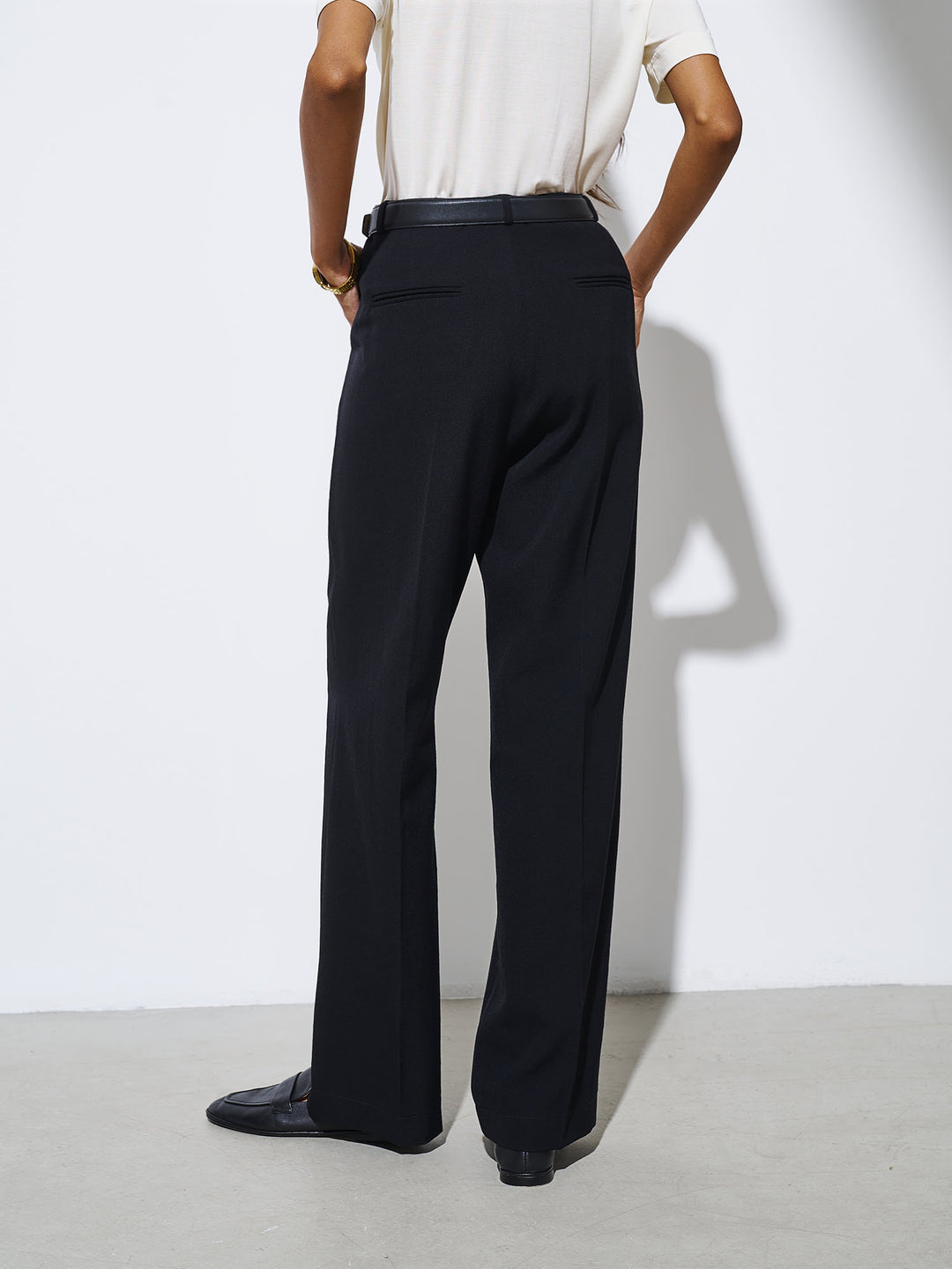 Parker wool pants (black)