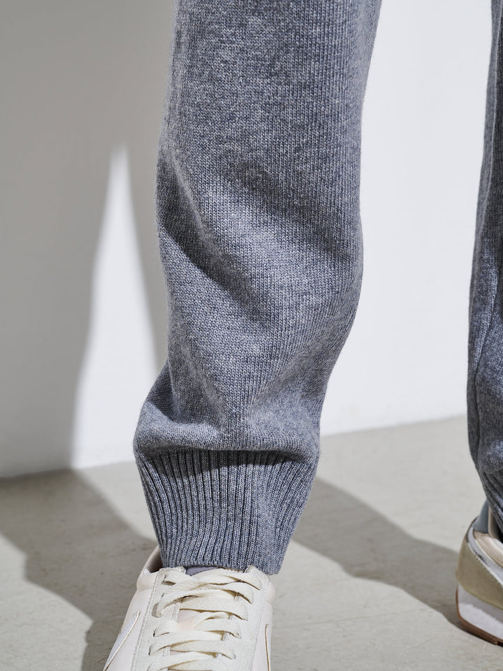 California cashmere blend pants (dark grey)