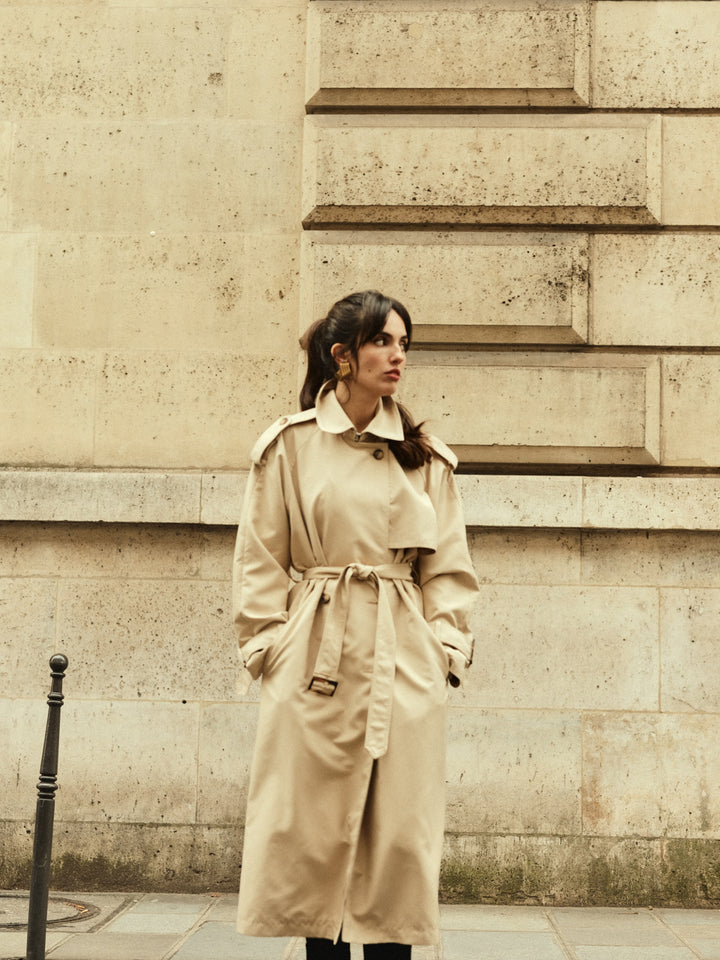 raincoat - women - outerwear - trench coat - beige - water-resistant
