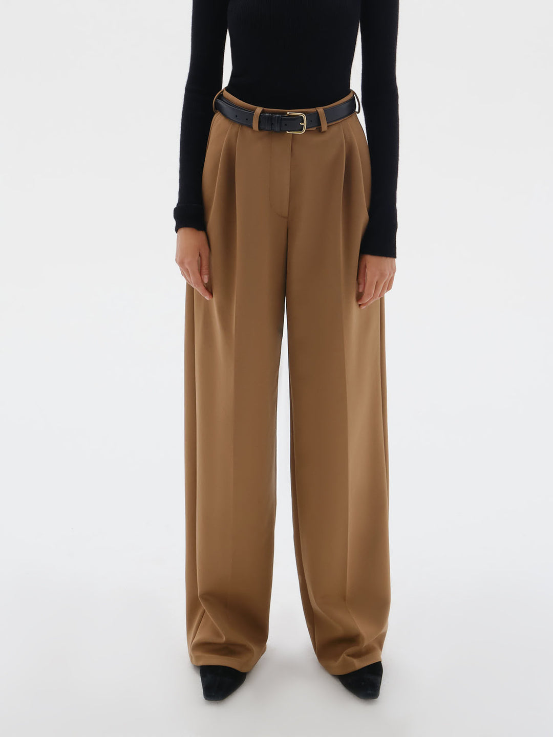 Sharon tailored viscose pants (brown)