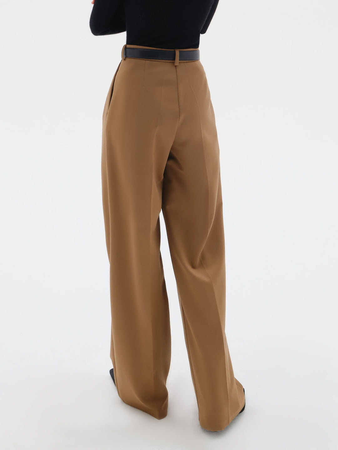 Sharon tailored viscose pants (brown)