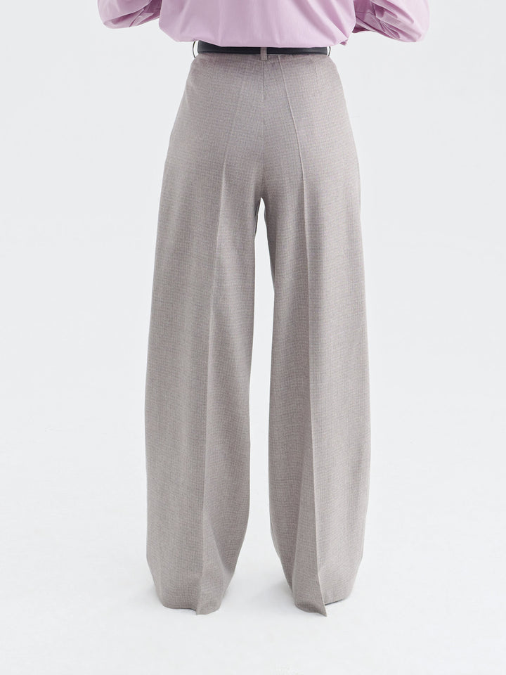 Margaret wool pants (grey-beige)